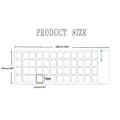 Miniatyrbilde 5 av 5: Hvite Svarte Bokstaver Tastatur Russisk Layout Klistremerke Knapp Bokstaver Alfabet Klistremerker for Laptop PC Datamaskintastaturer