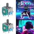 Miniatyrbild 2 av 5: 1 Set Analog 3D Joystick Tumspak Reparationssensor Modul Tumspak Ersättningsdel för P5 Kontroller Reparationsdel