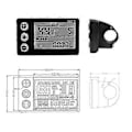 Miniatyrbilde 2 av 5: 24v 36v 48v 60v S866 Kontroller Panel Dashboard Vanntett Elektrisk Sykkel LCD-Skjerm For Elektrisk E