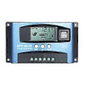 Miniatyrbillede 1 af 5: MPPT Solar Charge Controller Dobbelt USB Solar Controller Smart LCD-skærm MPPT Tracking 5V/2A Dobbelt USB-udgang 12V/24V Automatisk Identifikation