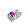 Miniatyrbillede 4 af 4: Led trådløs opladerpude Dock vækkeur med tid temperatur display