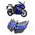 Miniatyrbillede 4 af 5: Cycle Aero Winglets Fing Vinge Til Yzf R3 R25 2014 - 2021 Fib