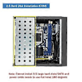 Miniatyrbild 5 av 5: M09 HTPC Värd Mini ITX Datorchassi DC Strömförsörjning Industriellt Kontrollchassi Hem Datorfodral