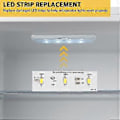Miniatyrbilde 4 av 5: LED-lyslist for kjøleskap, erstatning for kjøleskap ZBE2350HCA SW-BX02B, reservedel