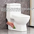 Pikkukuva 4 / 5: Kala WC-pultin suojukset, hauskat kala WC-pultin peitteet, WC:n varaosat koristeellinen kylpyhuonetarvike 2 kpl