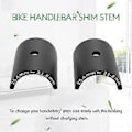 Miniatyrbillede 2 af 5: Cykelstyr Styr Shim Spacer Frempindsreducer Størrelsesreducerende Bøsningsmuffe 25,4 mm til 31,8 mm Styrboringsadapter Sort