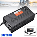 Miniatyrbillede 2 af 5: 60v 20ah Motorcykel Batterioplader 6 Led Display Til Scooter Hjul Blysyrebatteri Elektrisk Cykel