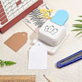 Miniatyrbillede 5 af 5: Tag Punch Tag Puncher 3 I 1 Craft Tag Punch Tag S Håndtag Craft Punch Til Papir