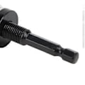 Miniatyrbild 2 av 4: Chuckadapter Höghastighetsstål 1/4in Hex Skaft 3-Backs Borr Konverterare 0.3-6.5mm