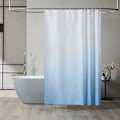 Miniatyrbillede 1 af 5: Bruseforhæng Vandtæt Polyester Tekstil Badeværelsesforhæng 180x180cm Skimmelresistent Gradient Blå
