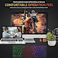 Miniatyrbild 4 av 5: 64 Tangenter USB Kabelanslutet True RGB Bakgrundsbelyst Gamingtangentbord 60% Vetenskapligt för Tangentlayout Ultra-Kompakt Tangentbord för PC-Gamers