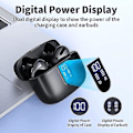 Miniatyrbild 4 av 5: Bluetooth Hörlurar True Wireless Earbuds 60h Speltid LED Display Hörlurar In-ear Hörlurar Med Mikrofon För TV
