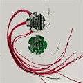 Miniatyrbild 3 av 5: Delad Port 10S 36V 20A Rund BMS för Flaskbatteripaket för Laddning och Urladdning med Tempsensor
