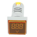 Miniatyrbild 2 av 5: LED Voltmeter Signallampa Digital Display AC Spänningsmätare Indikatorlampa Testare (Gul)