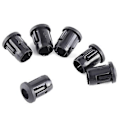 Miniatyrbillede 2 af 2: 5mm LED 50 stk. Lampesokkel Diodeholder Nylon Sort Klipsramme Nyttig