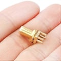 Pikkukuva 4 / 5: 10kpl PCB-asennukseen tarkoitettu SMA naarasliitin suora RF-liitinadapteri