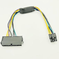 Pikkukuva 4 / 5: 24-nastainen - 8-nastainen ATX PSU -adapterikaapeli malleille 3020 7020 9020 Precision T1700, 12 tuumaa (30 cm)