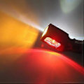 Miniatyrbillede 3 af 5: 2 stk. 10-30V Lastbil Trailer Blinklys 4 Led Sidemarkeringslys Stoplys Indikator Rød Hvid Gul
