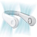 Miniatyrbillede 1 af 4: Bærbar halsventilator, bladløs hængende halsventilator med 3 hastigheder, hvid