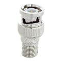 Miniatyrbillede 4 af 4: 10 stk. Bnc hanstik til F hun jack adapter Coax kobling Cctv kamera