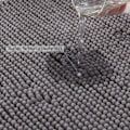 Miniatyrbillede 3 af 5: Skridsikker 50 x 80 cm Chenille bademåtte, nem at rengøre bademåtter, blødt brusebadstæppe, grå