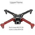 Miniatyrbillede 4 af 5: F450 Drone med Kamera Flame Wheel KIT 450 Ramme til RC 4 Akse RC Multikopter Quadcopter Sort+Rød