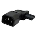 Miniatyrbillede 3 af 5: 3-polet Konverteringsstik IEC320 C14 til IEC320 C13/C7/C5 Konnektor Strømadapter