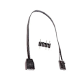 Miniatyrbillede 2 af 5: 2 stk. 4-pin RGB til standard ARGB 3-pin 5V adapterstik RGB-kabel 25 cm