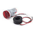 Miniatyrbillede 2 af 5: Strømsignalindikator Universal 2-Display Rund Lampe Lys 60~500V AC AD16-22DVARød