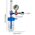 Miniatyrbild 4 av 5: Syretrycksregulator Inhalator Mätare Tryckreduceringsventil G5/8 Tum Flödesmätare Absorber Buo