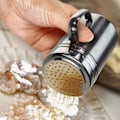 Miniatyrbillede 4 af 5: 2 stk. rustfrit stål drysse shaker med låg og håndtag salt og peber shakers krydderi peber shaker