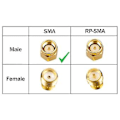 Miniatyrbilde 2 av 4: 2 stk. Rg316 Ledning Jumper Sma Til Sma Wifi Antenne Forlenger Rf Koaksial Koakskabel Adapter Ju