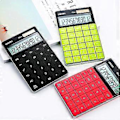 Miniatyrbillede 1 af 5: Farve Lommeregner Dual Power Bordregner 12-bit Stort Display Panel Knap Lommeregner