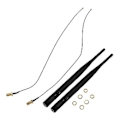 Miniatyrbild 1 av 5: 2 X 6dbi 2.4ghz 5ghz Dual Band Wifi Rp-sma Antenn + 2 X 35cm U.fl / Ipex Kabel