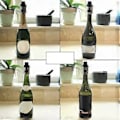 Miniatyrbillede 5 af 5: Champagnestopper i rustfrit stål, champagneflaskestopper med pumpe, egnet til mousserende vinflasker - Sort
