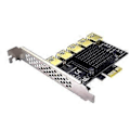 Pikkukuva 1 / 4: Lisäkortti PCI-Express Riser -kortti PCI-E 1X - 5 ulkoista 16X USB3.0 PCI-e -sovitinta