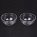 Miniatyrbilde 2 av 5: Kvinner 9cm X 4.5cm Diy Ansikts Klar Plast Maske Bolle Mikser Holder 2stk