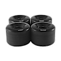 Miniatyrbillede 1 af 5: 4 stk. skateboardhjul elastisk PU slidstærk fleksibel holdbar 65x45 PU skateboardhjul sports sort