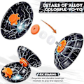 Miniatyrbilde 3 av 5: 5 stk. Legering Responsiv Yoyo Baller Fargerik Responsiv Ball Metall Nybegynner Snortriks Ball For Begi