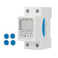 Miniatyrbilde 1 av 4: 220V 5(80)A Digital 1-Fase 2-Tråds 2P DIN-Skinne Elektrisk Måler Elektronisk kWh-Måler e