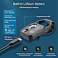 Miniatyrbilde 3 av 5: 200X Forstørrelsesmikroskoplinse med CPL Mobil LED-lys Mikro-lomme Makrolinse for Ios Android Alle Smarttelefoner B