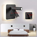 Miniatyrbild 3 av 5: Modern LED-vägglampa väggläslampa med strömbrytare 350 vridbar 3w LED-väggstrålkastare inomhus vägglampa för sovrum säng vardagsrum studie