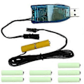 Miniatyrbillede 1 af 5: Universal 1m USB til 1.5V 3V 4.5V 6V 12V 24V AAA/LR03 Dummy Batteri Strømkabel til Radio LED Lys Ventilator Legetøj Keyboard
