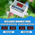 Miniatyrbilde 2 av 5: Digital Temperaturkontroller Xh-w3001 110-220v Modul Programmerbar Minus 50 Til 110 Graders Oppvarming