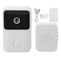 Miniatyrbild 1 av 5: Tuya Smart Dörrklocka med HD Mörkerseende WIFI 2-Vägs Intercom Realtidsvisning för Hemsäkerhetssystem Vit