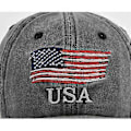 Pikkukuva 2 / 5: Eurooppalainen ja amerikkalainen pesty ja vanha amerikkalainen baseball-lippis, brodeerattu lippalakki, USA-brodeeraus baseball-lippis