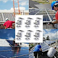 Miniatyrbild 4 av 5: 6-pack solpanel monteringsfästen, Z-typ sidopress PV-fästen