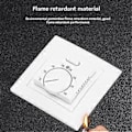 Miniatyrbild 3 av 5: MK05 Rumstermostat Golvvärme Rumstermostat 220V 16A Temperaturregulator för Golvvärmesystem Svart