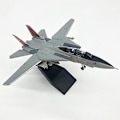Pikkukuva 3 / 5: 1/100 mittakaavan painevaletut lentokoneet F14 lentokone suihkukone kotiin R