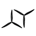 Miniatyrbillede 1 af 5: 1270-3 Blad Propel FPV CW CCW Props Glasfiber Nylon Propel til FPV 12 tommer FPV RC Multirotor DIY Dele